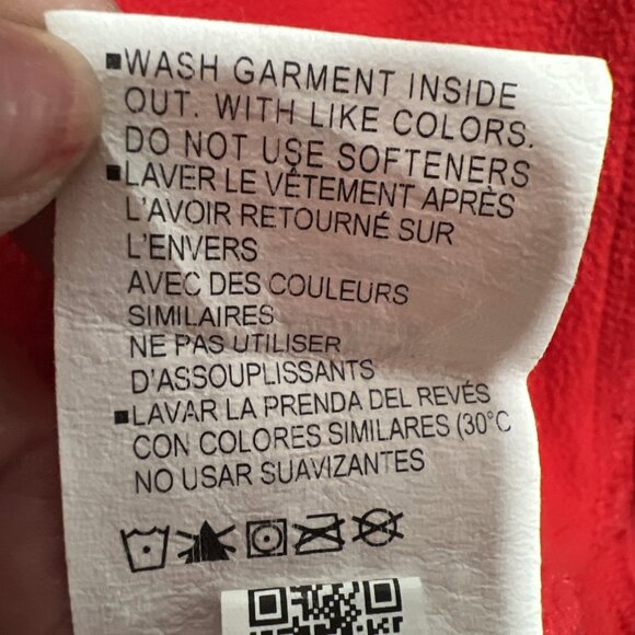 Under Armour Fleece Big Logo Hoodie Sz XXL Red Black Big Logo Pullover Pocket - Picture 11 of 12